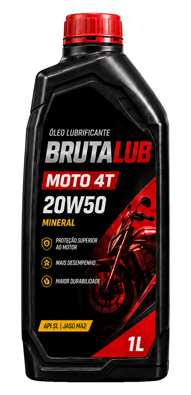 Óleo lubrificante BrutaLub Moto 4T 20W50 Mineral